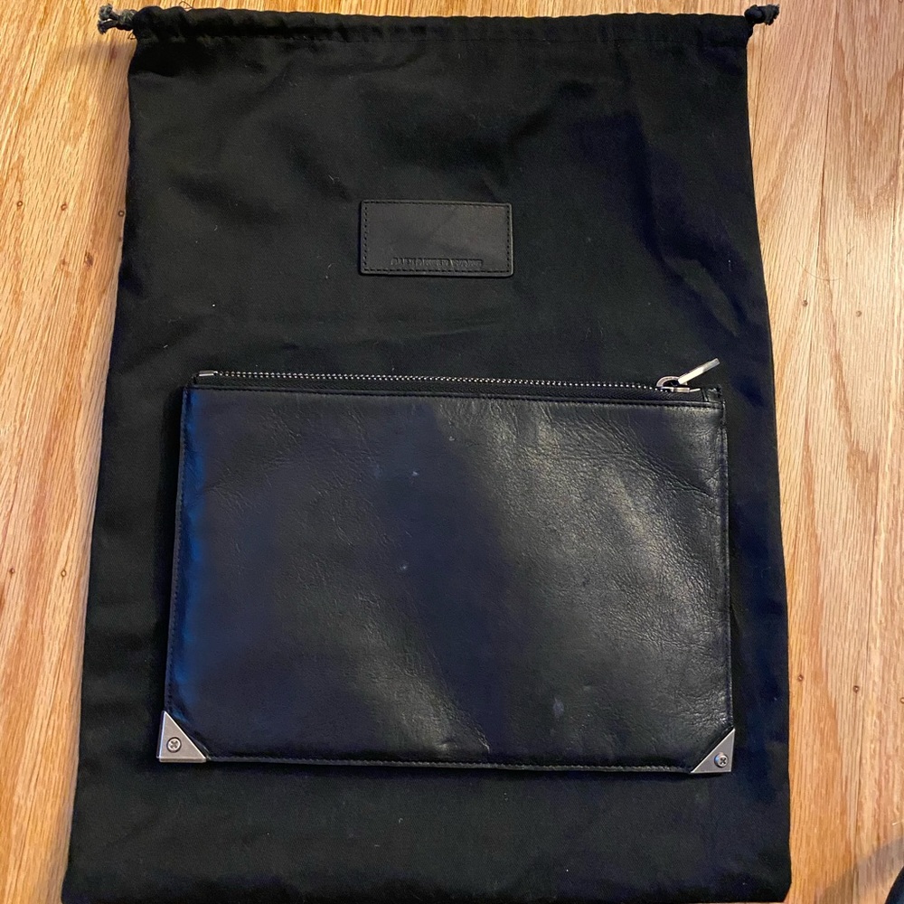 Alexander Wang Black Leather Clutch